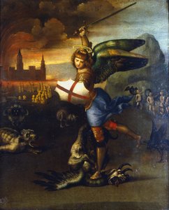 „Szent Mihály arkangyal”, 1503-1504 alkotó: Raphael