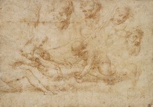 Studies for a Deposition, 16. század eleje alkotó: Raphael