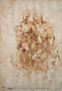 Szűz és gyermek Szent Annával, 1500-1520 alkotó: Raphael