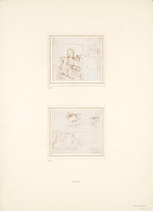 Két különálló tájrajz, 1500-1504 alkotó: Raphael
