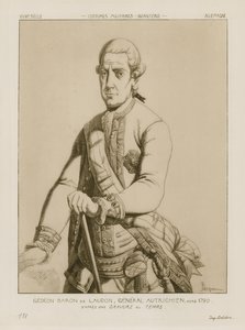 Gideon von Laudon báró, osztrák tábornok, 1790 körül