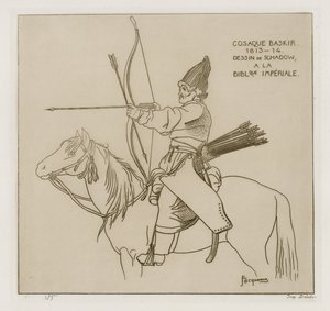 Baskír kozák, 1813-1814 alkotó: Raphael Jacquemin