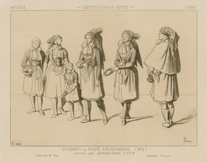 Német nemzeti viselet - Szász-Altenburgi Hercegség (1815)