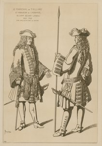 Tallard marsall és Laubanie úr a táborban a landau-i csata előtt, 1703. november