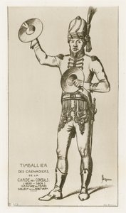 A konzulok gárdájának gránátosainak Timbalierje (1800-1804) alkotó: Raphael Jacquemin