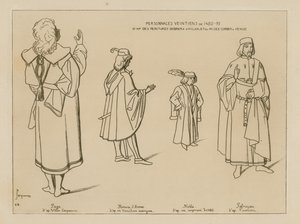 Velencei karakterek 1480-95 között alkotó: Raphael Jacquemin