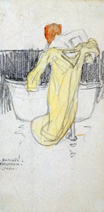 Vörös hajú nő ... a fürdőszobában, 1900-1917