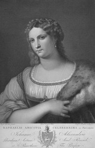 „La Fornarina”, 1814. alkotó: Raphael Morghen