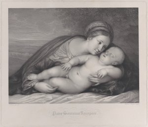 Az alvó Krisztus-gyermeket átölelő Madonna, 1797.