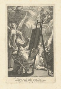 Szent Lukács a Szűzanyát festve, 1580-as évek.