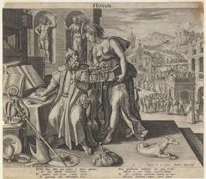 Becsület, 1591 alkotó: Raphael Sadeler the Elder