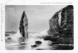 King Rock, Flamborough Head, East Riding, Yorkshire, 1903. alkotó: Raphael Tuck