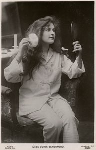 Doris Beresford brit színésznő, 1900-as évek. alkotó: Rapid Photo Company