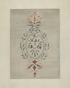 Részlet a sablonos falról, c. 1937. alkotó: Ray Holden