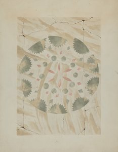 Részlet a sablonos falról, c. 1937. alkotó: Ray Holden