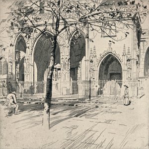A St Germain-lAuxerrois-templom homlokzata, 1915
