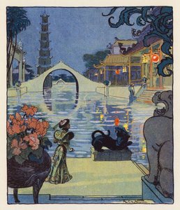 Les Mille et Une Nuits / Ezeregy éjszaka (színes litográfia)