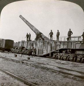 16 hüvelykes vasúti fegyver, amely porrá törte a Hindenburg-vonalat, I. világháború, Franciaország, 1917-1918.