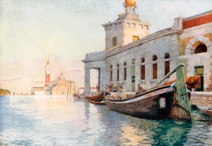 A Dogana (színes litográfia)