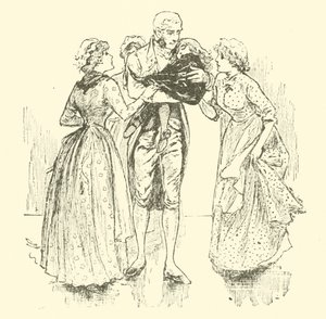 Illusztráció a kis Lord Fauntleroy számára alkotó: Reginald Bathurst Birch