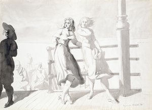 A sétányon alkotó: Reginald Marsh
