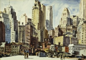 Kilátás a Coenties Slipről alkotó: Reginald Marsh