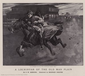 A Lochinvar az Old Man Plainről (litográfia) alkotó: Reginald Thomas Cleaver