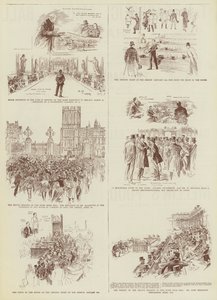 A belpolitikai ülésszak, néhány "Daily Graphic" vázlat a parlamentben (metszet) alkotó: Reginald Thomas Cleaver
