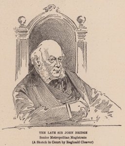 A néhai Sir John Bridge (litográfia) alkotó: Reginald Thomas Cleaver