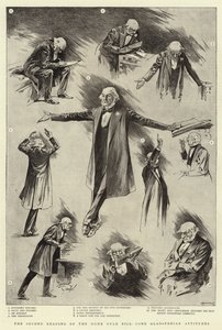 Az önkormányzati törvényjavaslat második olvasata, néhány gladstoni attitűd (litho) alkotó: Reginald Thomas Cleaver