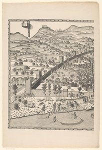 Kilátás Firenzére (bal oldal) Fiorenza (cím a tárgyon) alkotó: Reichsdruckerei