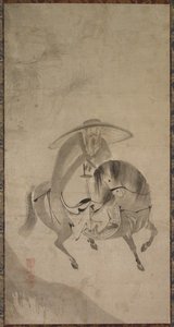 Su Dongpo szamárlovaglás, a 16. század vége és a 17. század eleje. alkotó: Reietsu