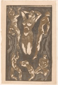 Kompozíció hat emberi figurával alkotó: Reijer Stolk (signed by artist)