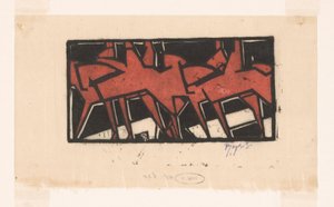 Lovasok lóháton alkotó: Reijer Stolk (signed by artist)