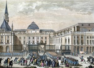 Bailly a párizsi parlamentben. 1794-1804 (metszet)