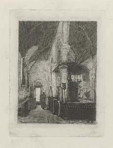 Kerkinterieur alkotó: Reinier Evert Johannes Roeterink