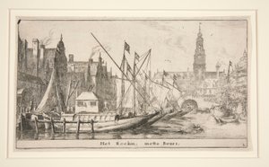 Het Rockin, mette Beurs (The Rokin, a tőzsdével) alkotó: Reinier Nooms