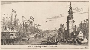 A Haringpakkers-torony Amszterdamban alkotó: Reinier Nooms, called Zeeman