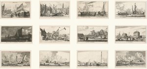 Verscheÿde Ships és Gesichten van Amstelredam (Különféle hajók és Amszterdam kilátásai): III. rész alkotó: Reinier Nooms, called Zeeman