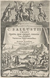 Egy császár és igazságszolgáltatás a diadalszekeren Címlap ehhez: A. Thysius jr., Opera, quæ extant, omnia, 1659