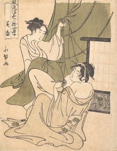 Yoshiwara analógja Koko Huang Xiang történetéhez, a huszonnégy paragon egyike..., kb. 1791.