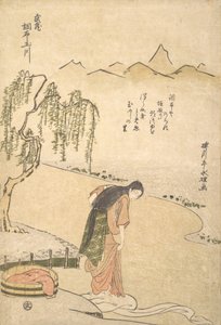Chov Tama River, P Rovinse of Musashi, vagy? 1791. , szúnyog. 1791. alkotó: Chōkyōsai Eiri