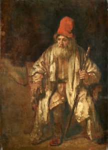 Vörös sapkás öregember alkotó: Rembrandt