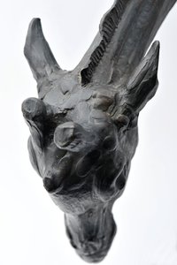 Nagy zsiráf lehajtott fejjel, 1909-10 mintájú, 1913 előtt öntött (bronz) (lásd még: 3084917-43) alkotó: Rembrandt Bugatti