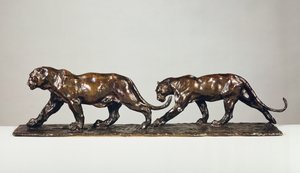 Két Jaguár (bronz)