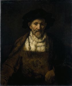 Egy öregember fantáziadús jelmezben (olaj, vászon) alkotó: Rembrandt Harmensz. van Rijn