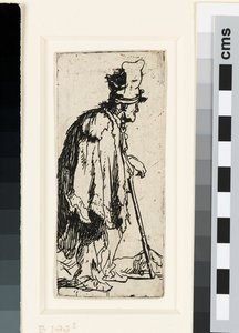 Koldus rokkant kezű, 1629 körül (rézkarc) alkotó: Rembrandt van Rijn