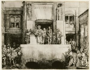Krisztus bemutatott a népnek alkotó: Rembrandt van Rijn