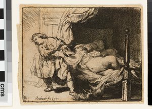 József és Potifár felesége alkotó: Rembrandt van Rijn