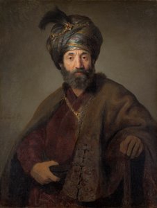 Férfi keleti viseletben, 1635 körül (olaj, vászon) alkotó: Rembrandt van Rijn